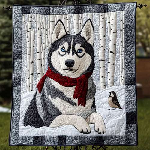 Glacier Eyes Quilted Blanket