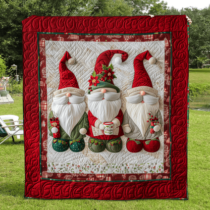 Gnome Home Quilted Blanket