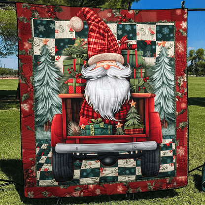Gnome Magic Quilted Blanket