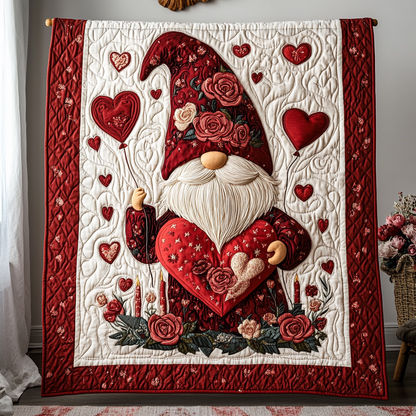 Gnome Sweet Gnome Quilted Blanket
