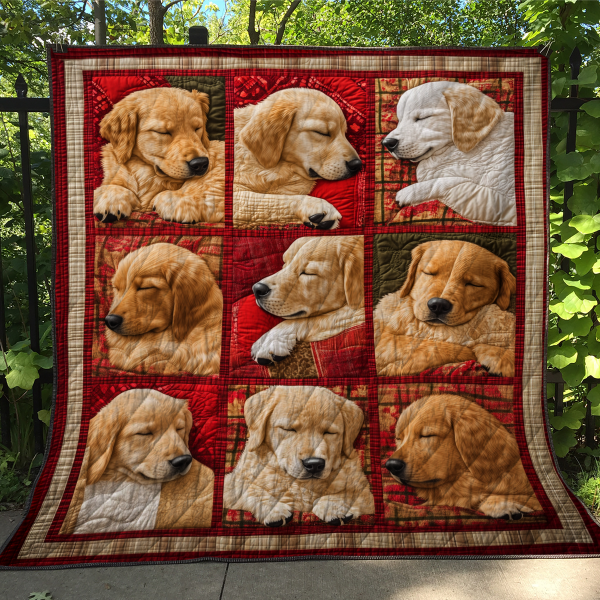 Golden Dreams Quilted Blanket