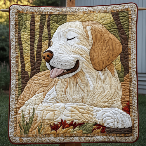 Golden Bliss Quilted Blanket