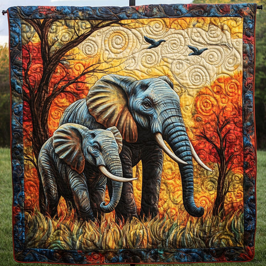 Golden Bond Quilted Blanket
