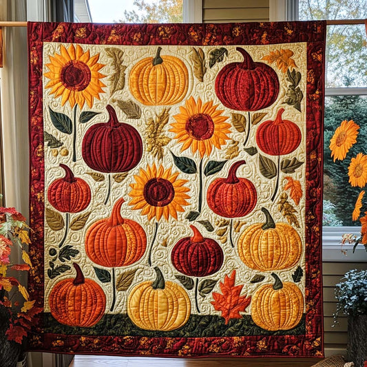 Golden Bounty Quilted Blanket