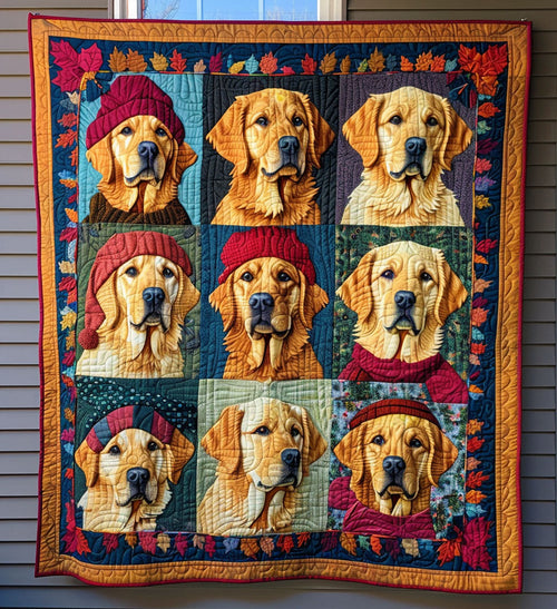 Golden Companion Quilted Blanket