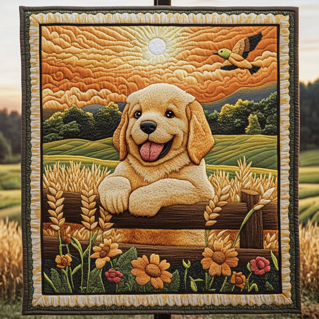 Golden Fields Companion Quilted Blanket