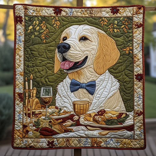 Golden Fields of Joy Quilted Blanket