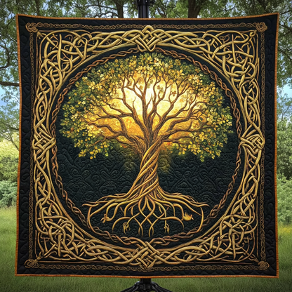 Golden Grove Quilted Blanket