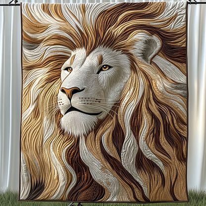 Golden Guardian Quilted Blanket