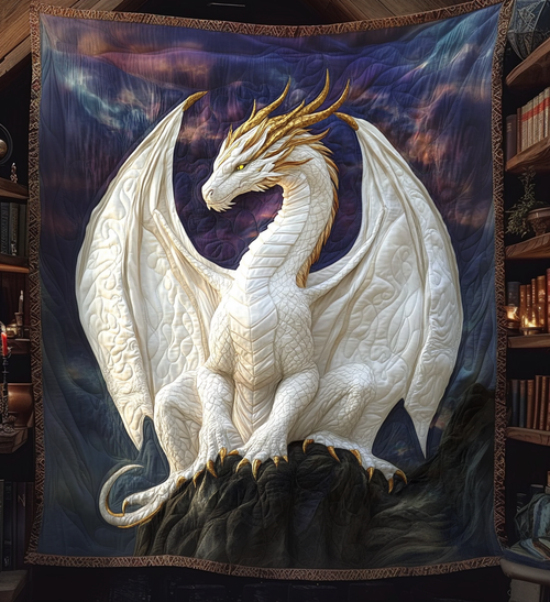 Golden King Quilted Blanket