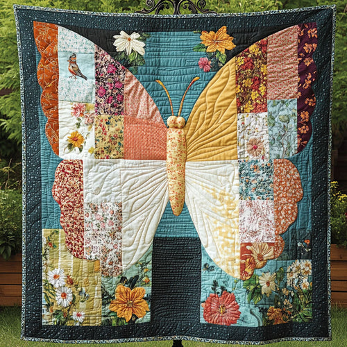 Golden Meadow Quilted Blanket