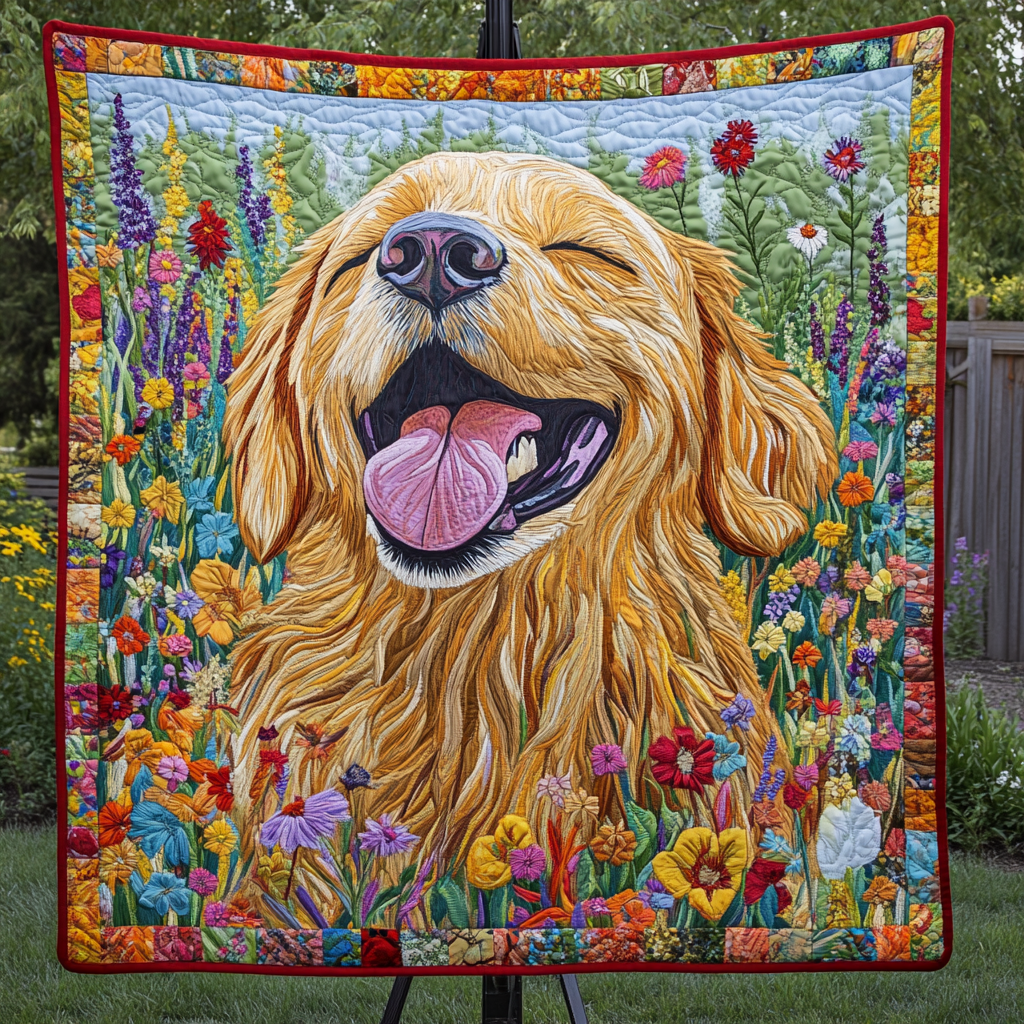 Golden Moments Quilted Blanket