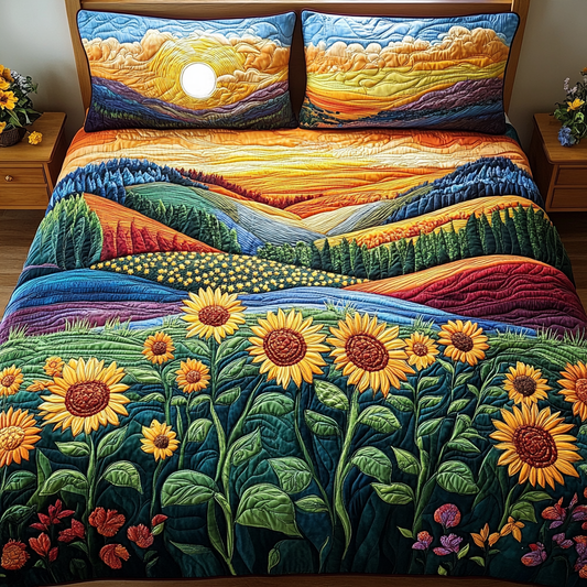 Golden Range 3-Piece Quilted Bedding Set