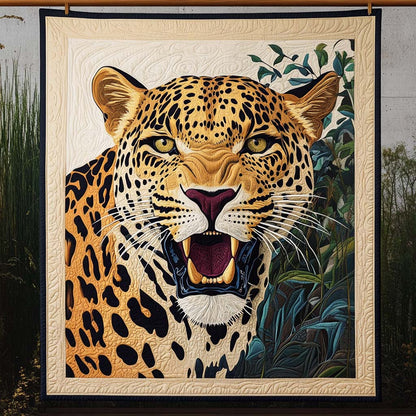 Golden Roar Quilted Blanket