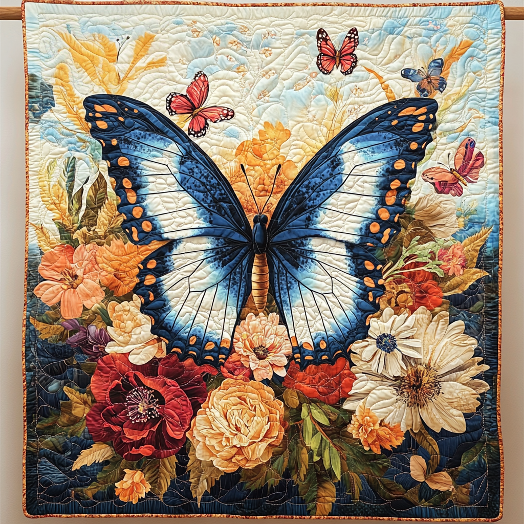 Golden Wing Majesty Quilted Blanket