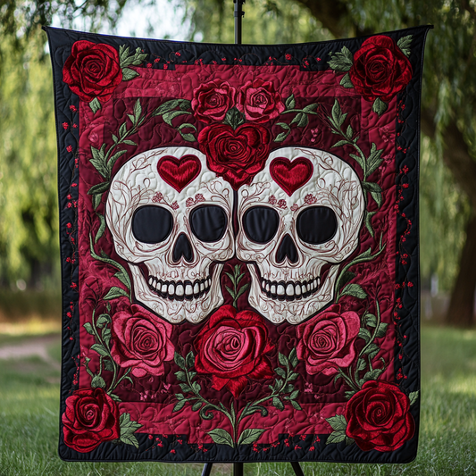 Gothic Romance Quilted Blanket