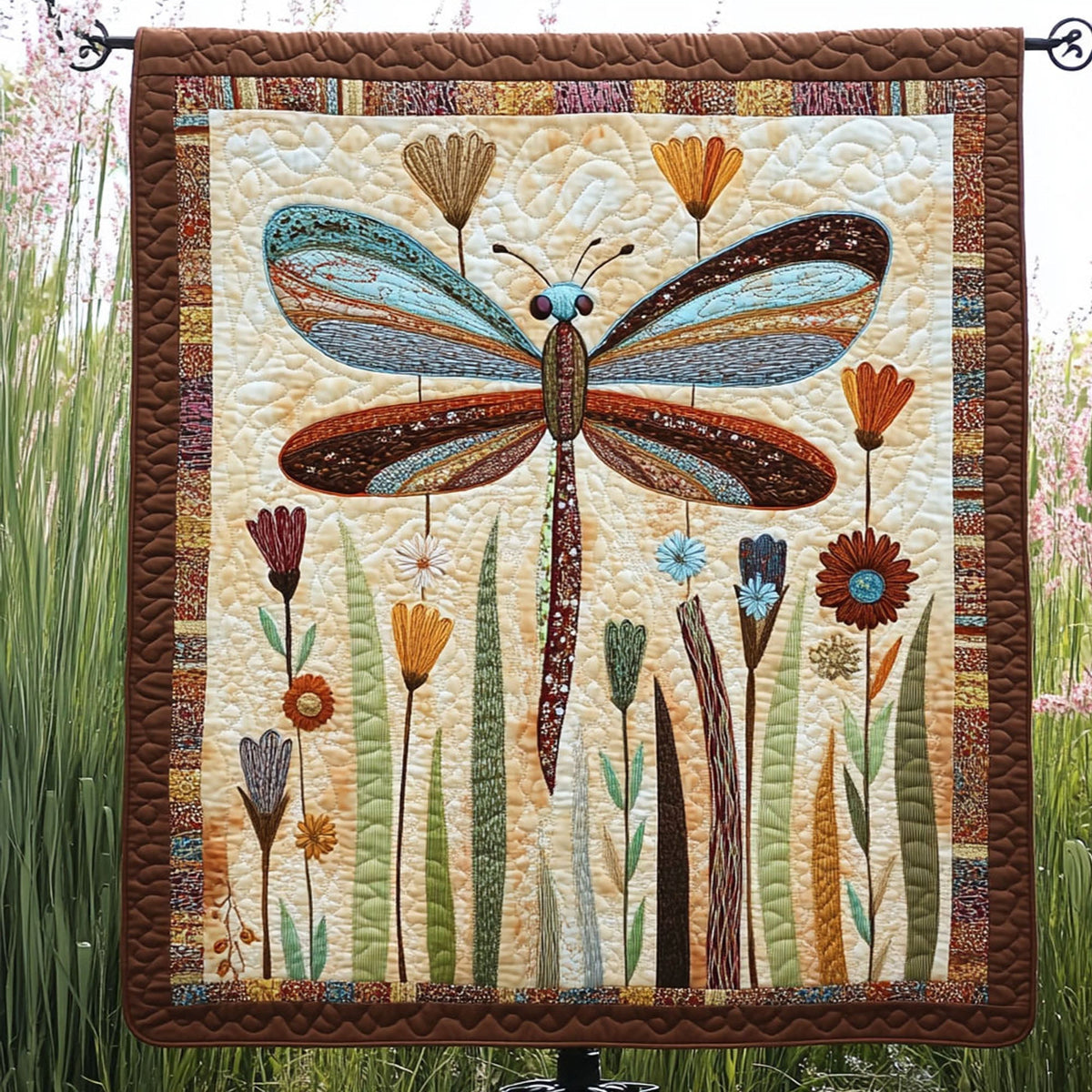 Graceful Flight Quilted Blanket