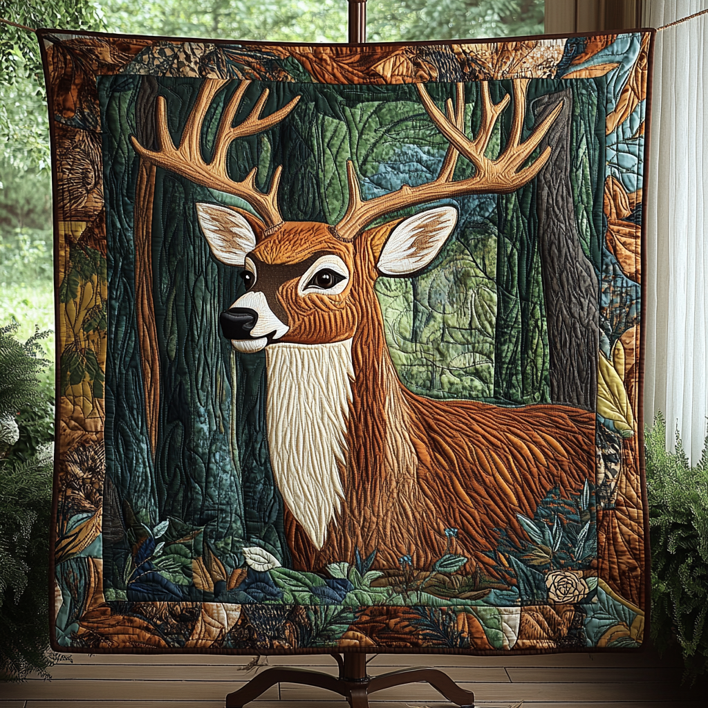 Graceful Grove Quilted Blanket