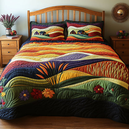 Grainlands 3-Piece Quilted Bedding Set