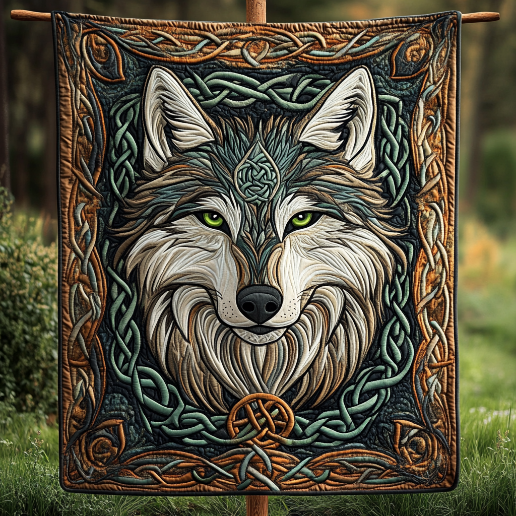 Gray Hunter Quilted Blanket