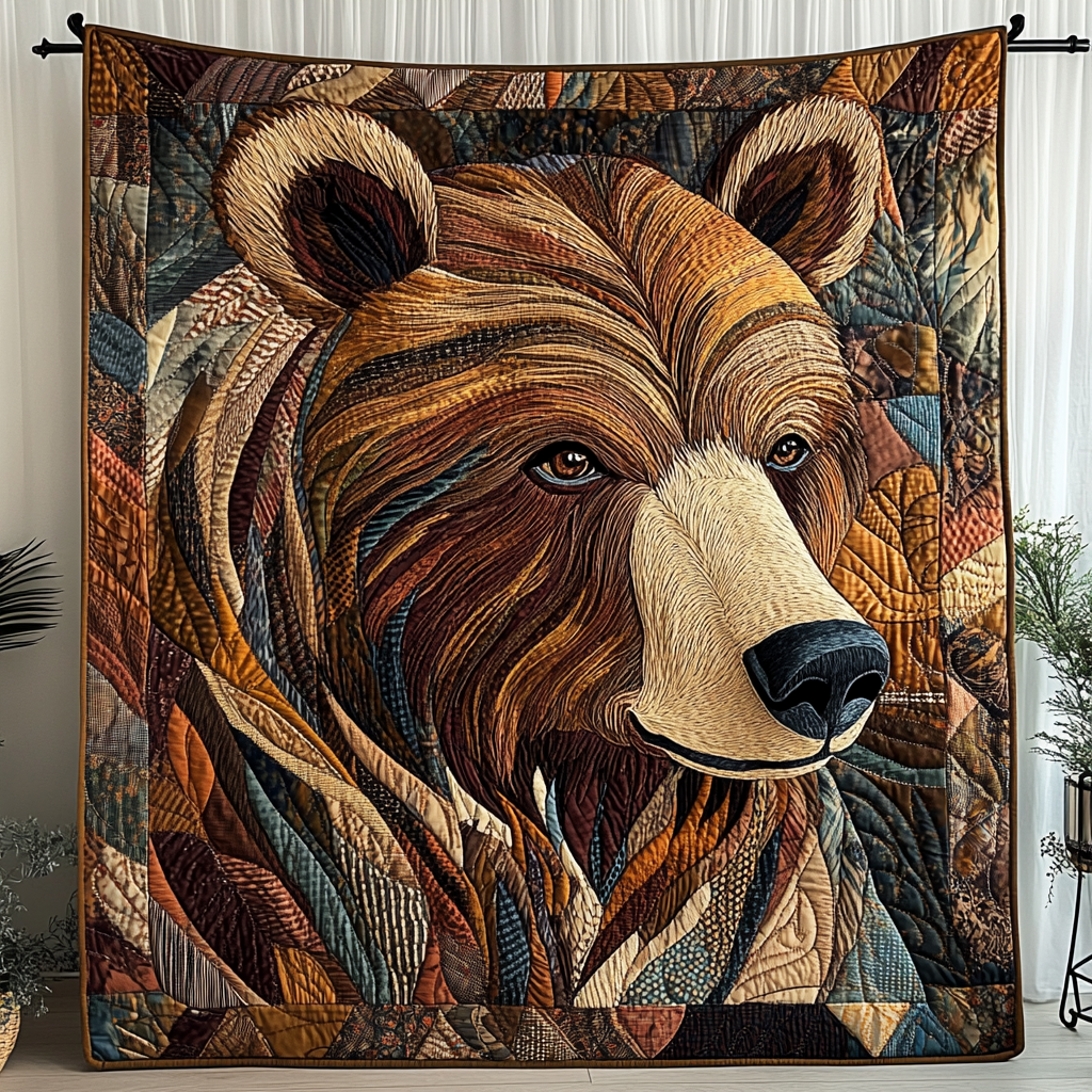 Grizzly Dreams Quilted Blanket