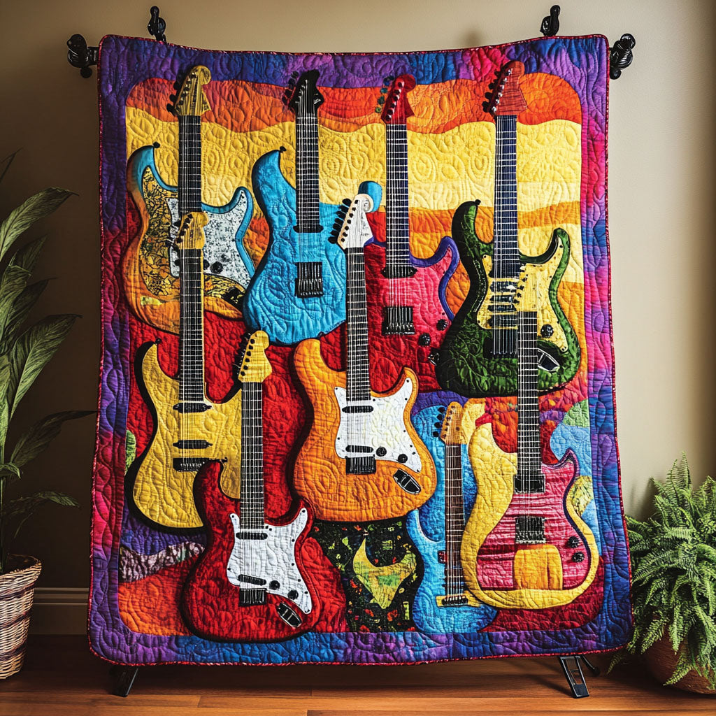 Groove Fusion Quilted Blanket