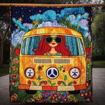 Groovy Ride Quilted Blanket