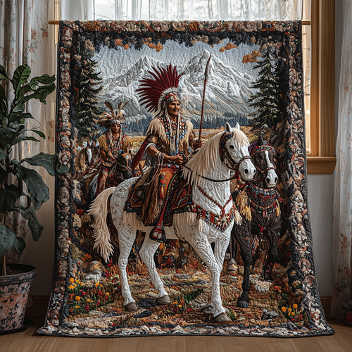 Guardian of the Land Quilted Blanket