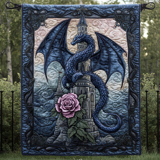 Guardian of the Realm Quilted Blanket