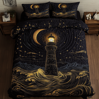 Guiding Light 3-Piece Quilted Bedding Set