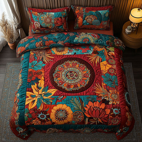 Gypsys Paradise 3-Piece Quilted Bedding Set
