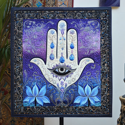 Hamsa Harmony Quilted Blanket
