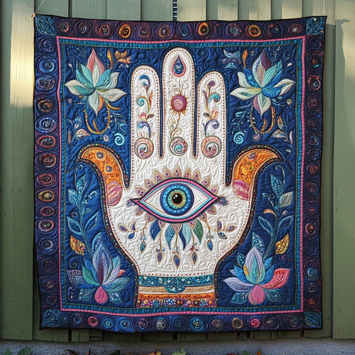 Hand of Wisdom Quilted Blanket