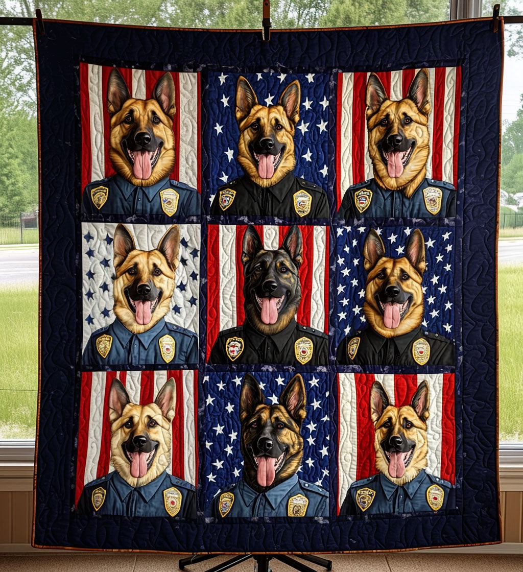 Happy Paw Prints Quilted Blanket