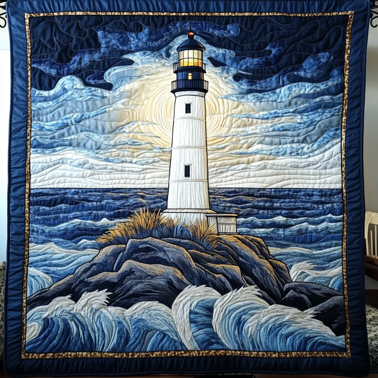 Harbor Watch Quilted Blanket