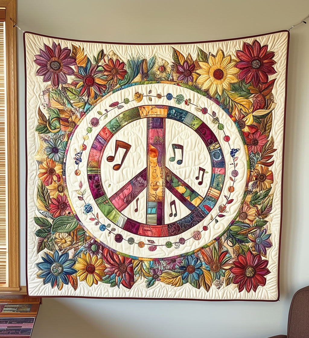 Harmony Blooms Quilted Blanket