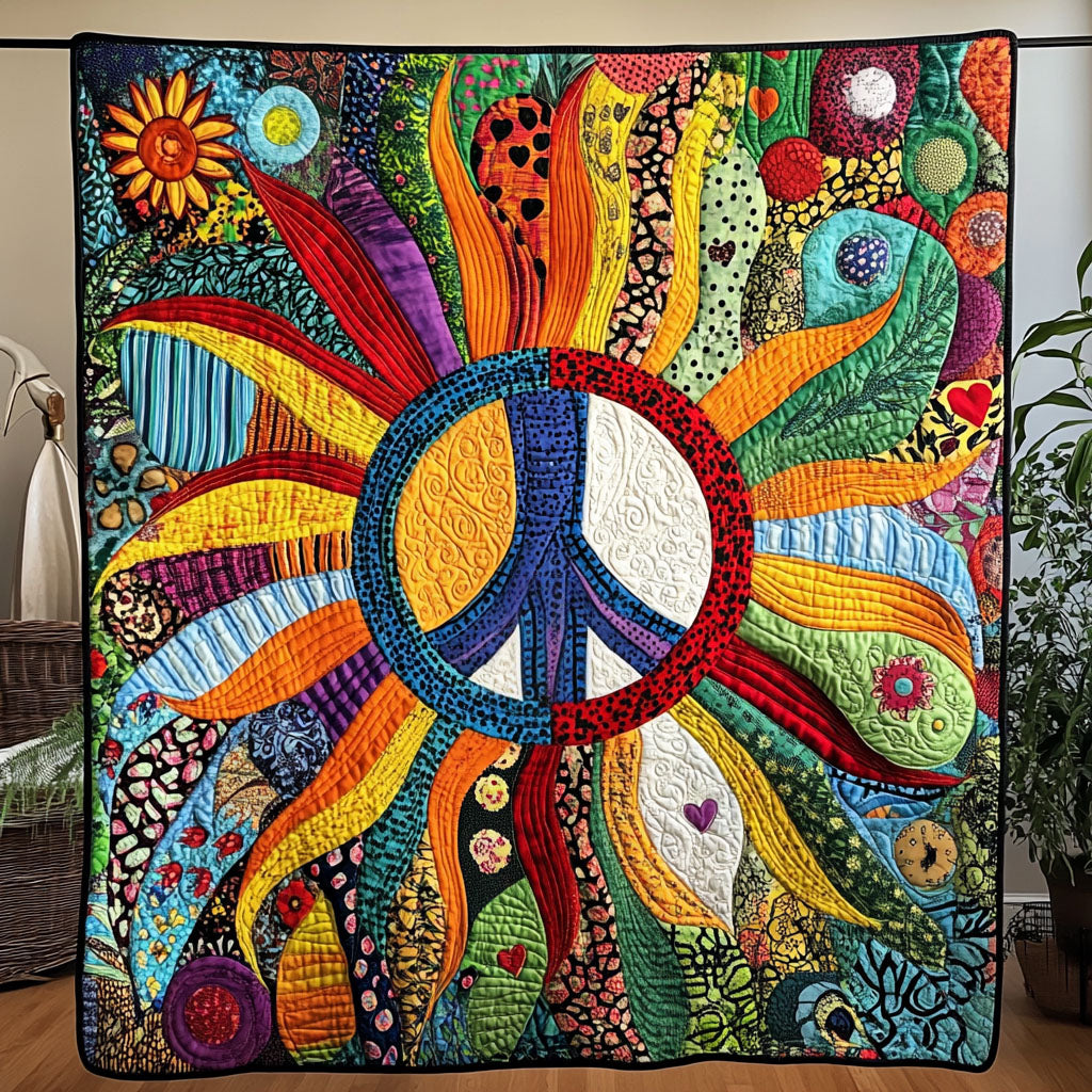 Harmony Circle Quilted Blanket