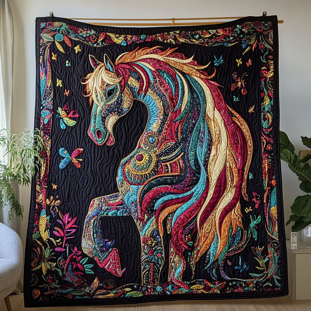 Harmony Hooves Quilted Blanket