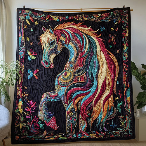 Harmony Hooves Quilted Blanket