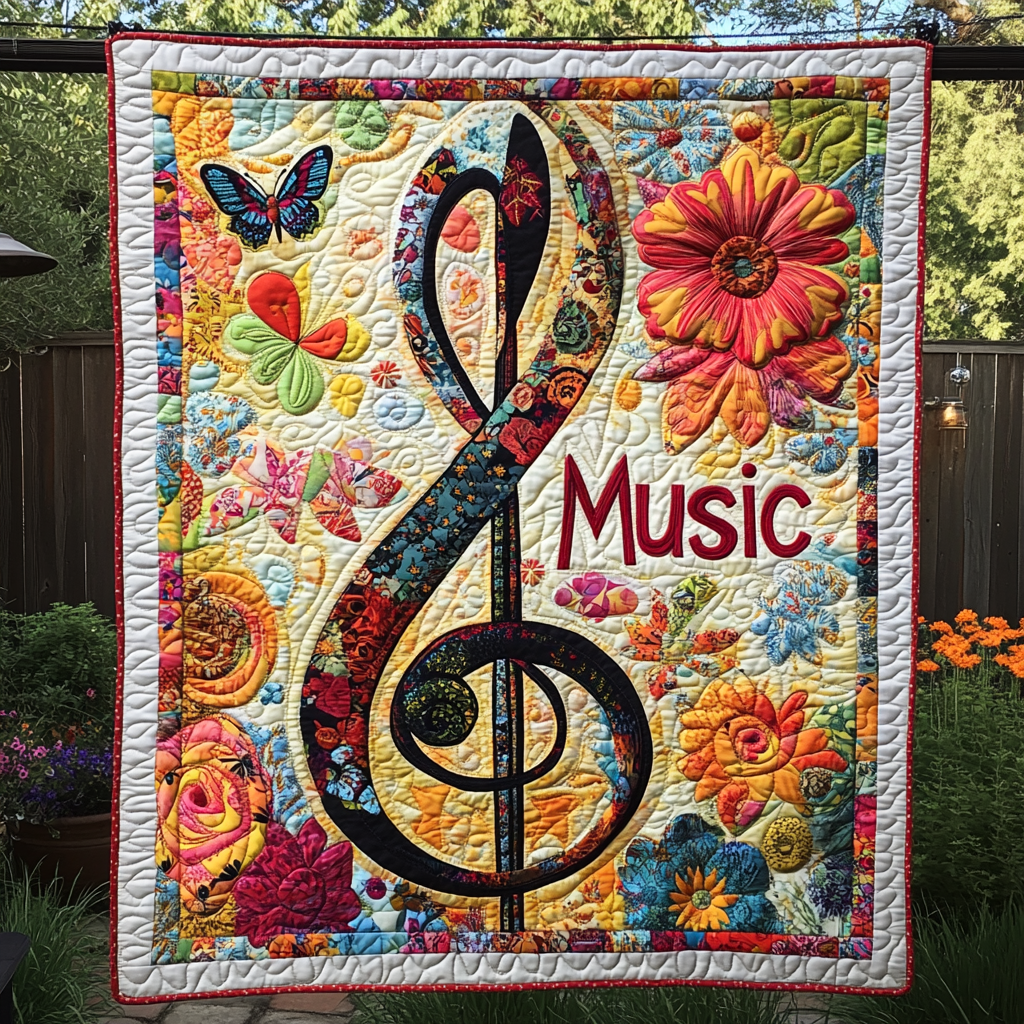Harmony Waves Quilted Blanket