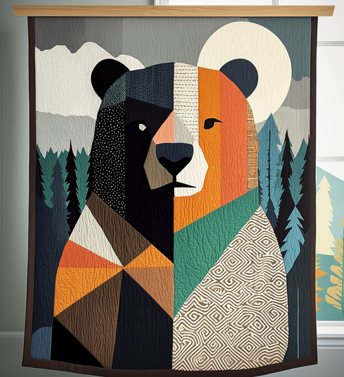 Harvest Bear Quilted Blanket