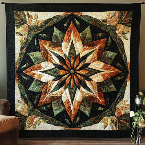 Harvest Elegance Quilted Blanket