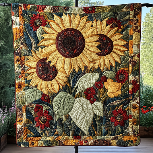 Harvest Glow Quilted Blanket
