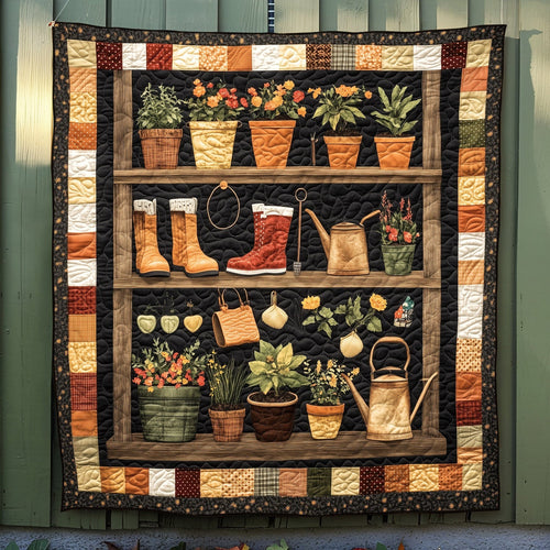 Harvest Harmony Quilted Blanket