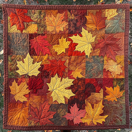 Harvest Hues Harmony Quilted Blanket