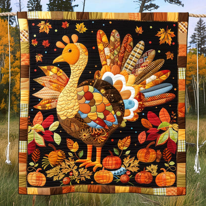 Harvest Joy Quilted Blanket