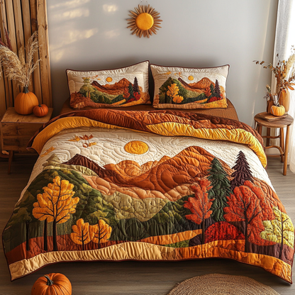 Harvest Path 3-Piece Quilted Bedding Set