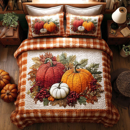 Harvest Trio 3-Piece Quilted Bedding Set