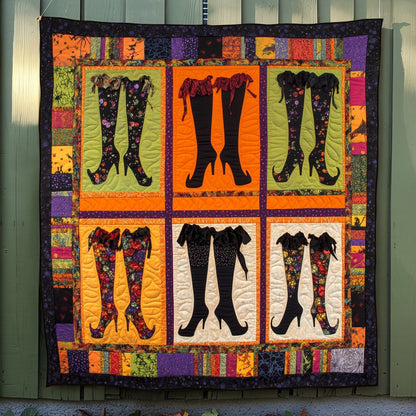 Haunted Fashion Quilted Blanket