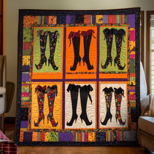 Haunted Fashion Quilted Blanket